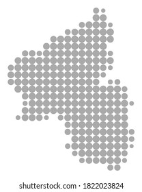 Map of Rhineland-Palatinate as vector illustration