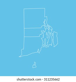 map of Rhode Island