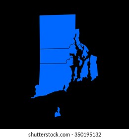 map of Rhode Island