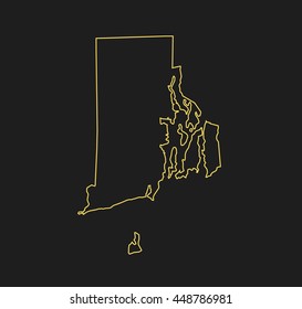 map of Rhode Island