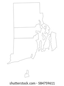 Map of Rhode Island