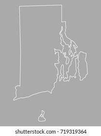 Map of Rhode Island