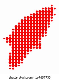 Map of Rhodos