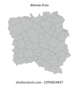 map of Ribeirao Preto is a mesoregion in Sao Paulo state with borders municipalities