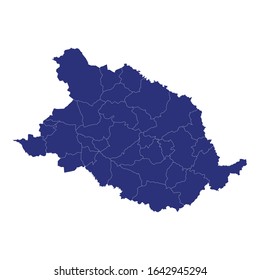 map of Ribeirao Preto is Metropolitan area of Brazil with borders of the municipalities