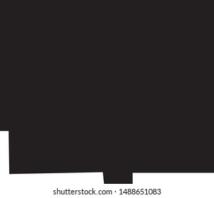 Map of Rice County in the state of Kansas