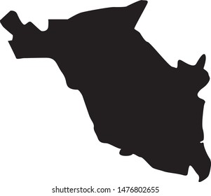 Map of Richland County in the state of South Carolina
