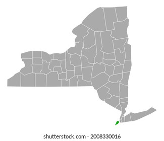 Mapa de Richmond en Nueva York en blanco