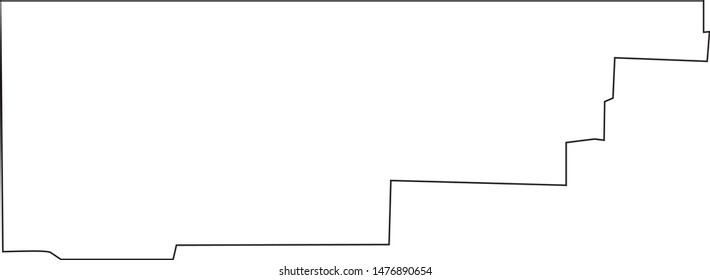 Map Of Rio Blanco County In The State Of Colorado