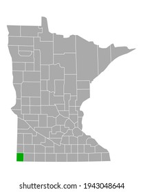 Mapa del rock en Minnesota en blanco