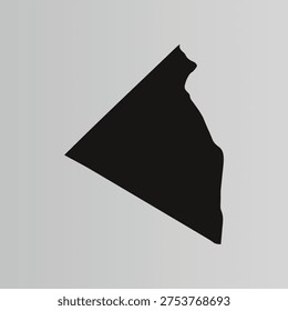 Map of Rockland County - New York - United States outline silhouette graphic element Illustration template design