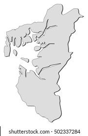 Map - Rogaland (Norway)