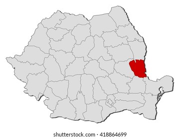 Map - Romania, Galati