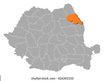 Map - Romania, Iasi