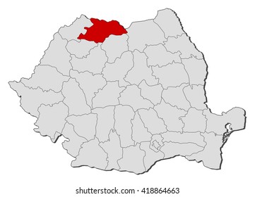 Map - Romania, Maramures