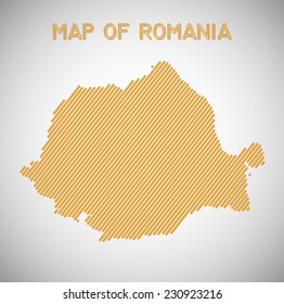 map of Romania. Transparency effects used.