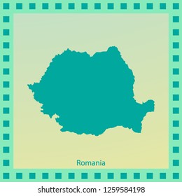 map of Romania- Vector