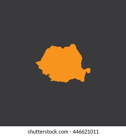 Map of Romania Vector Illustration