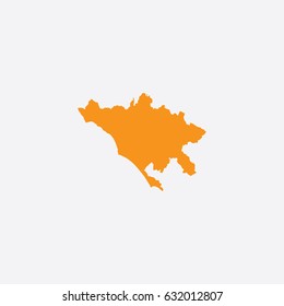 Map of Rome (Metropolitan) - Italy Vector Illustration

