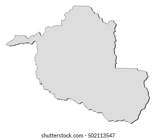 Map - Rondonia (Brazil)