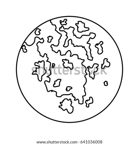 map round worl earth planet design