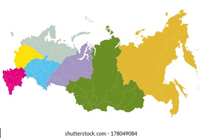 A map of Russia