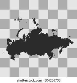 map of Russia