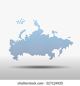 map of Russia