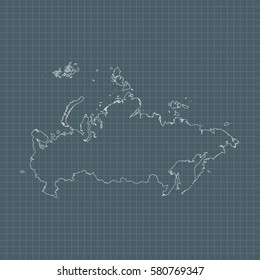 map of Russia