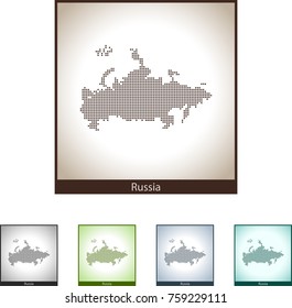 map of Russia