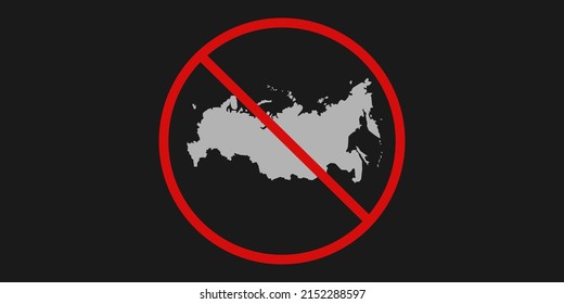 Mapa de Rusia sobre fondo oscuro, agresor, vector de guerra