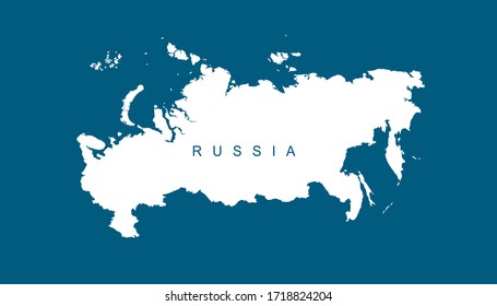 Map Russia Map Russian Federation Stock Vector (Royalty Free ...