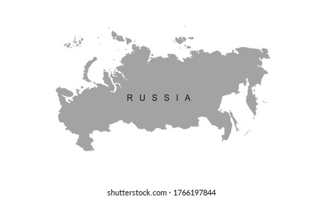 mapa de Rusia. mapa de la Federación Rusa.