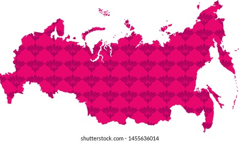 map of russia. vector illustration
