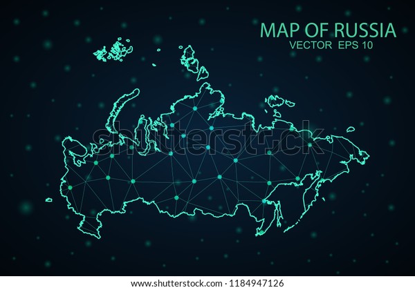 Карта россии полигональная