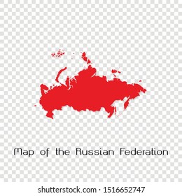 Map of the Russian Federation. 