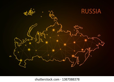 Map of Russia.Vector Illustration EPS10.