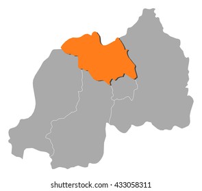 Map - Rwanda, North