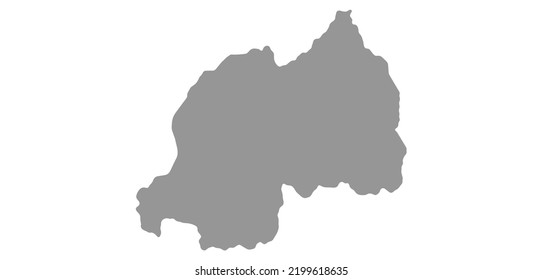 Map Rwanda vector background. Isolated country texture