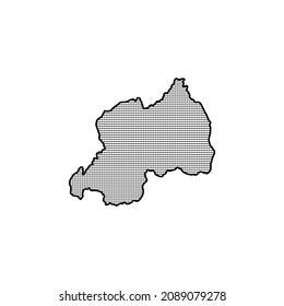 map of Rwanda-vector illustration. Free Vector