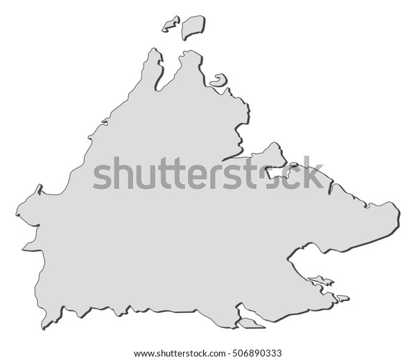 Map Sabah Malaysia Stock Vector (Royalty Free) 506890333