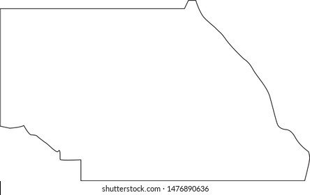 Map of Saguache County in the state of Colorado