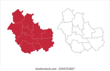 Map of Saharsa Districtdistrict ,Saharsa District, Bihar State, Republic of India, Government of Bihar, Indian territory, Eastern India, politics, village, tourism