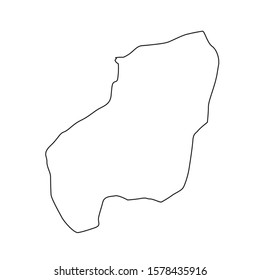 map of saint patrick region in country of Dominica