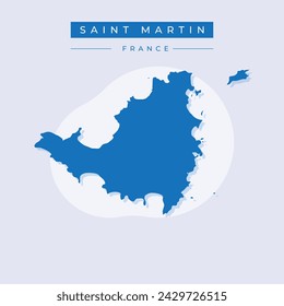 Mapa de Saint-Martin y Sint Maarten