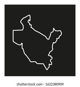 map, from Salah ad din region in country of iraq