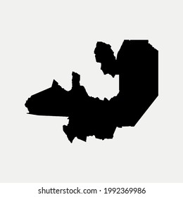 Map of Salta - Argentina outline silhouette vector illustration
