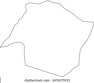Map of Saluda County in the state of South Carolina