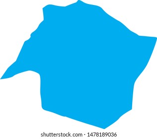 Map of Saluda County in the state of South Carolina