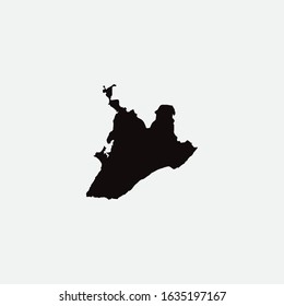 Map of Salvador - Brazil graphic element Illustration template design
